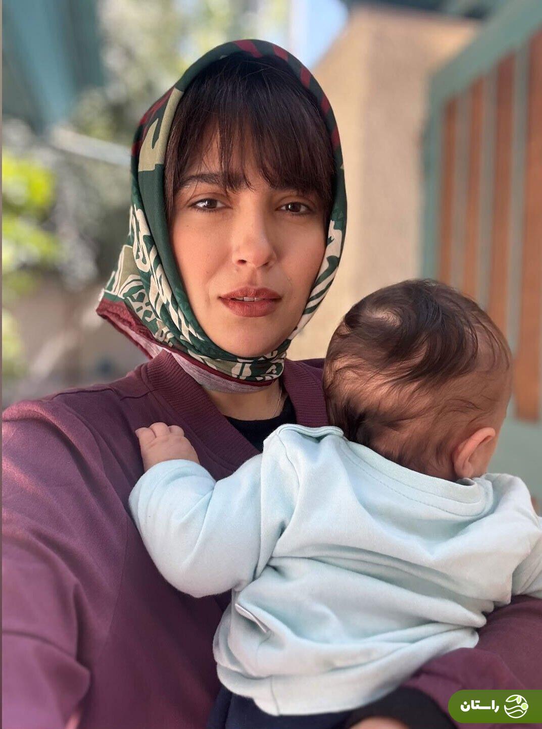 جدیدترین تصاویر مونا کرمی و سپند امیرسلیمانی در کنار فرزندشان حامی