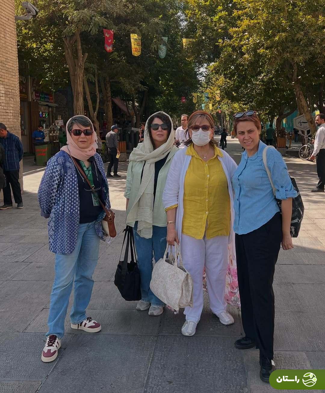 (تصاویر) تیپ خاص شهره سلطانی و گوهر خیراندیش در سفر به اصفهان