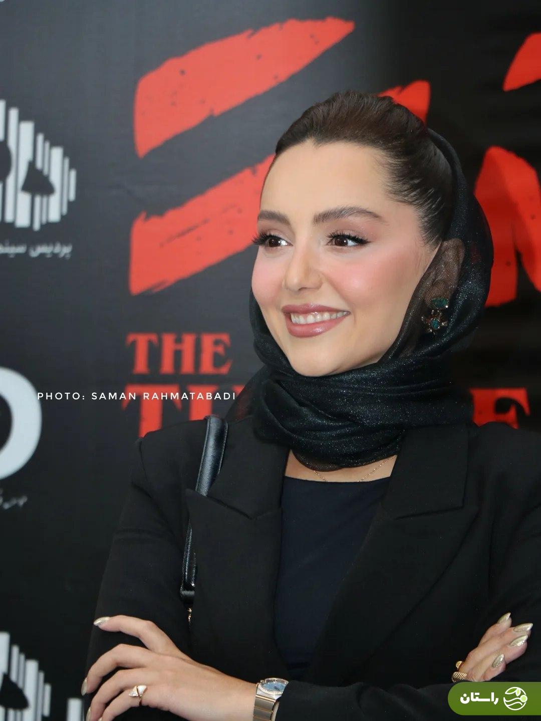 (تصاویر) استایل نازنین بیاتی در اکران خصوصی لاک‌پشت