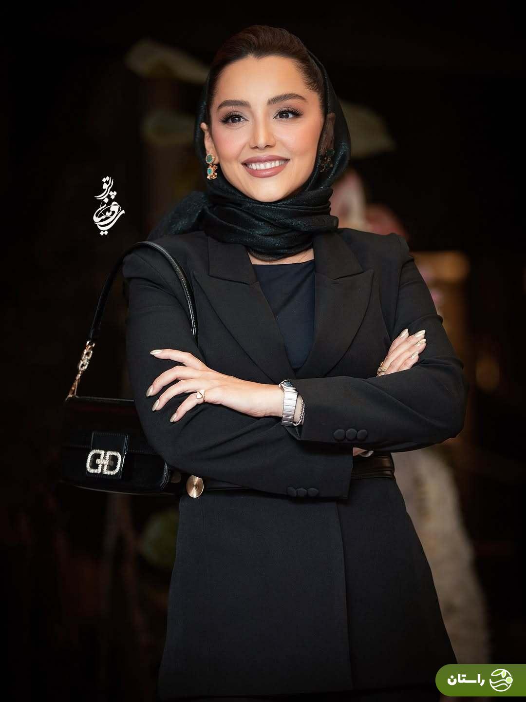 (تصاویر) استایل نازنین بیاتی در اکران خصوصی لاک‌پشت