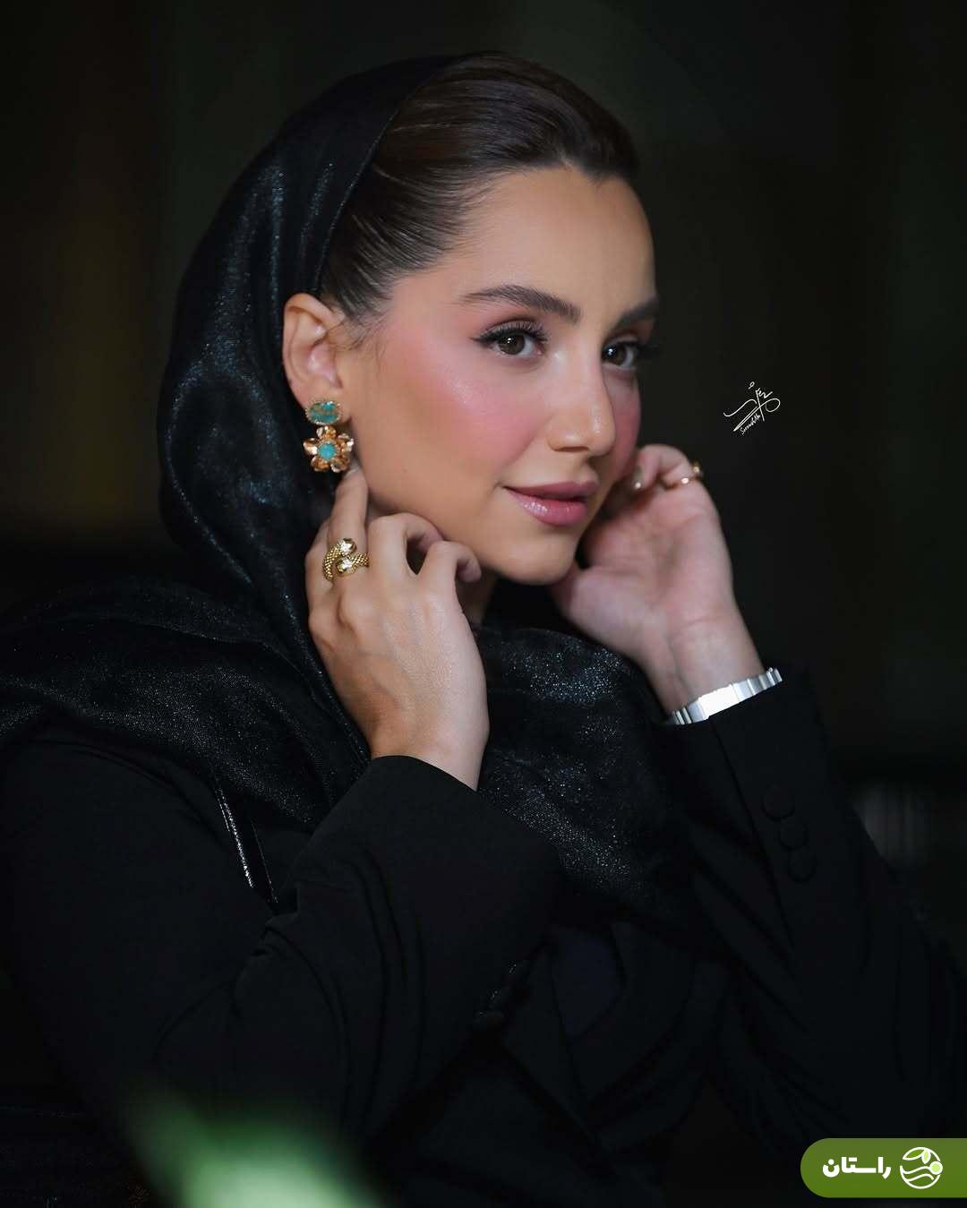 (تصاویر) استایل نازنین بیاتی در اکران خصوصی لاک‌پشت