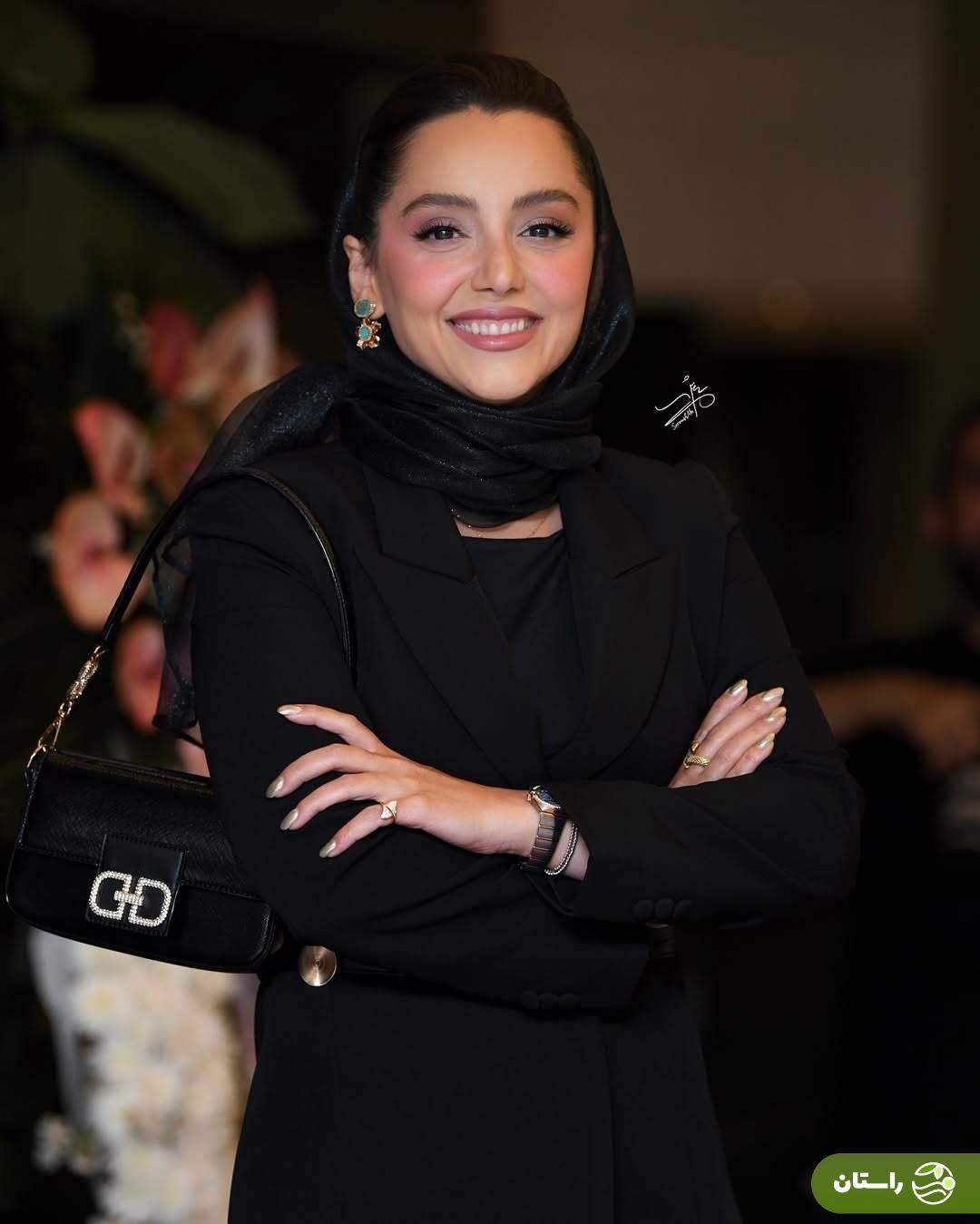 (تصاویر) استایل نازنین بیاتی در اکران خصوصی لاک‌پشت