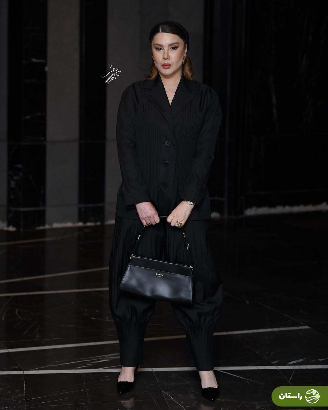 (تصاویر) استایل متفاوت و خاص نازنین کریمی در اکران خصوصی لاک‌پشت