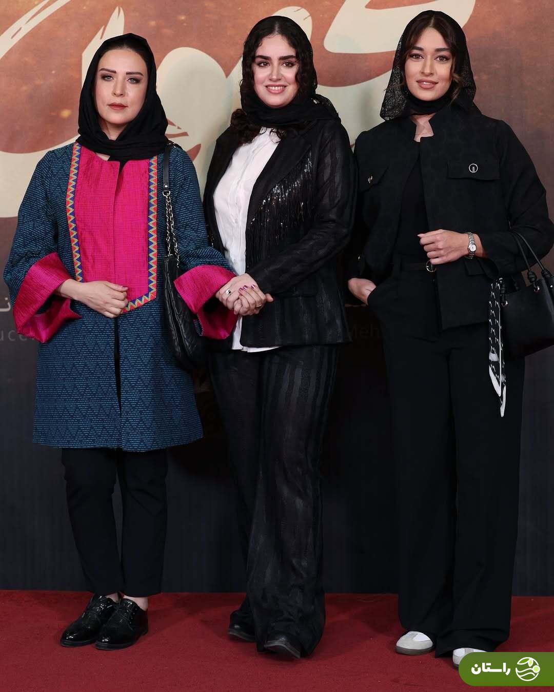 (عکس) هانیه غلامی و مادرش در اکران «مجنون»