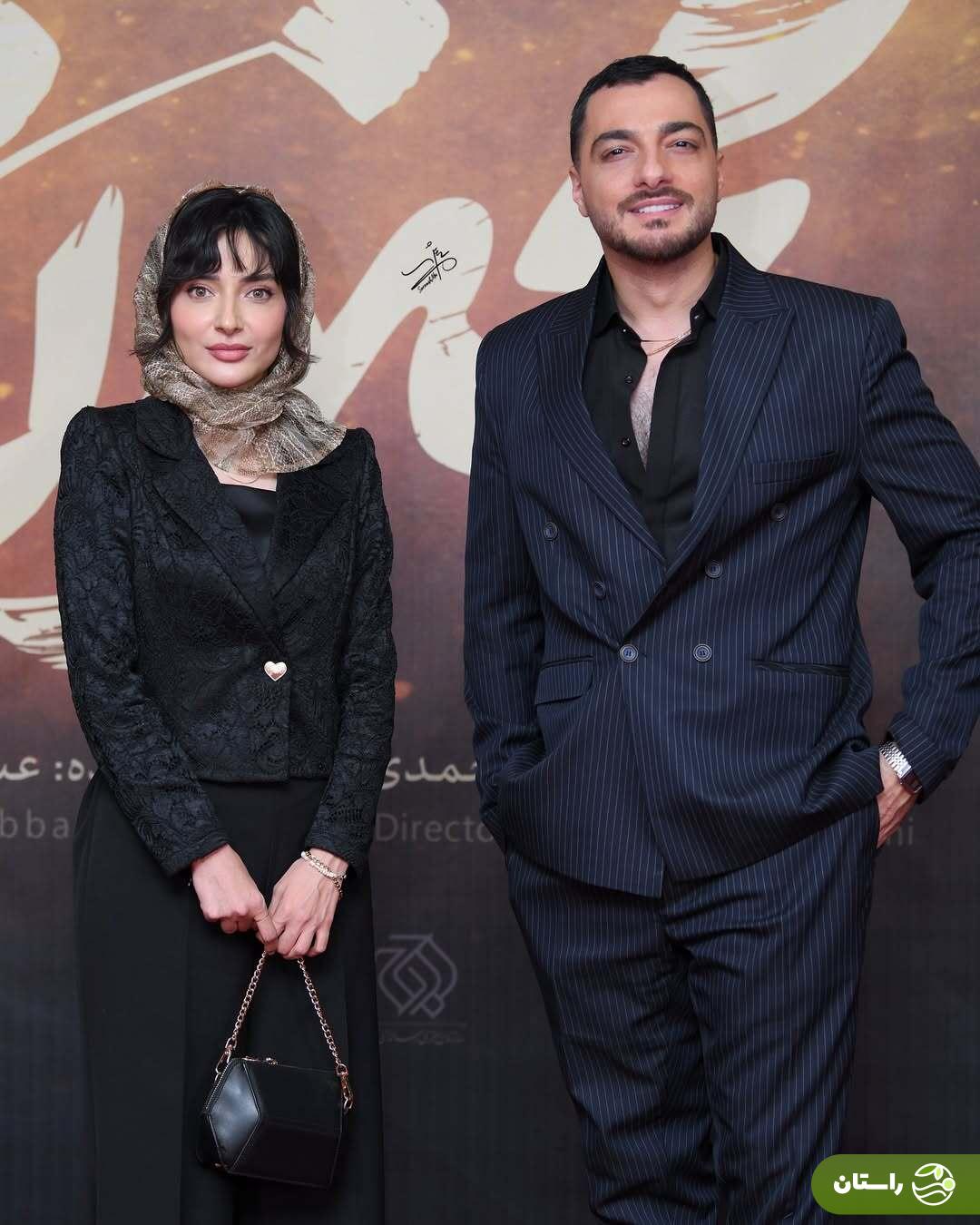 (تصاویر) سیاوش و آوا سریال «شغال» در اکران افتتاحیه فیلم «مجنون»