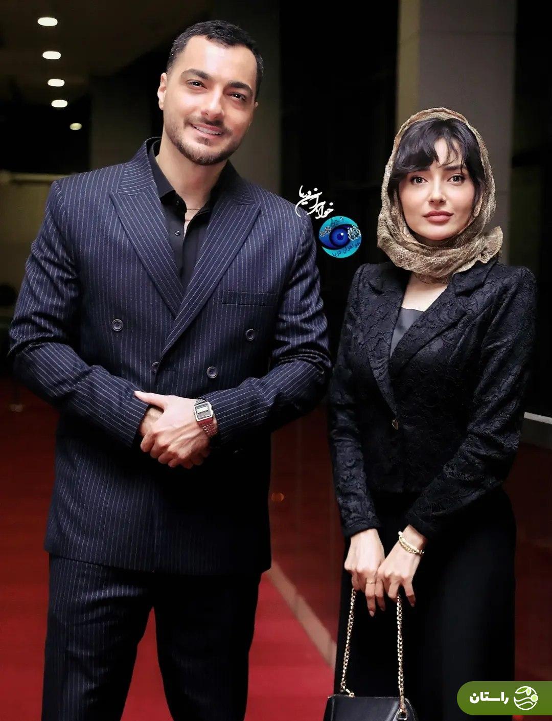 (تصاویر) سیاوش و آوا سریال «شغال» در اکران افتتاحیه فیلم «مجنون»