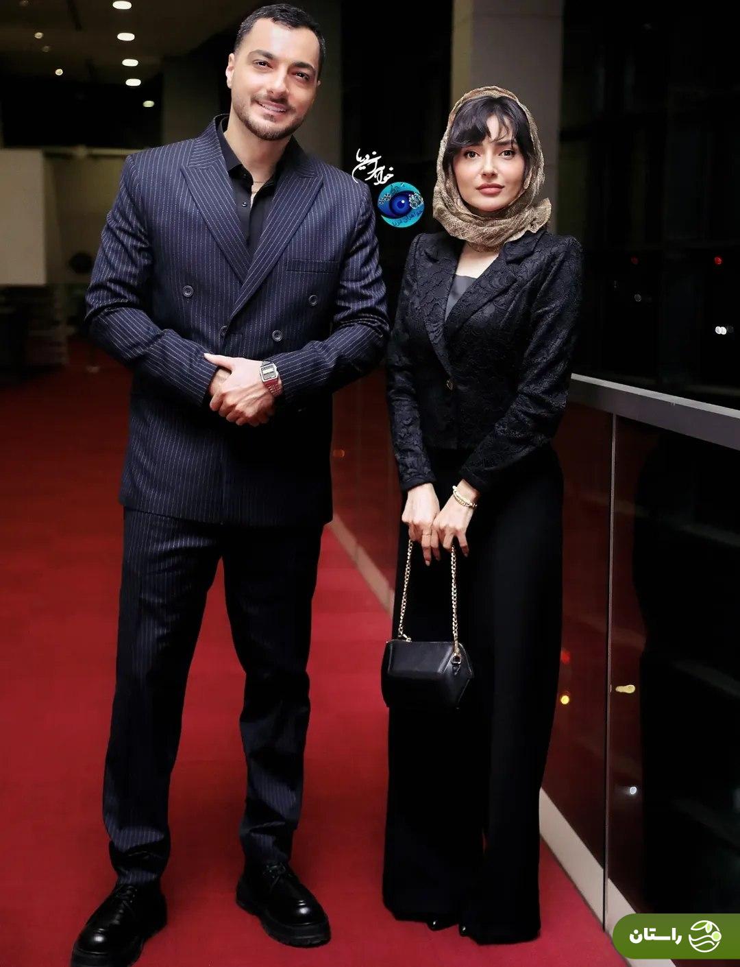 (تصاویر) سیاوش و آوا سریال «شغال» در اکران افتتاحیه فیلم «مجنون»