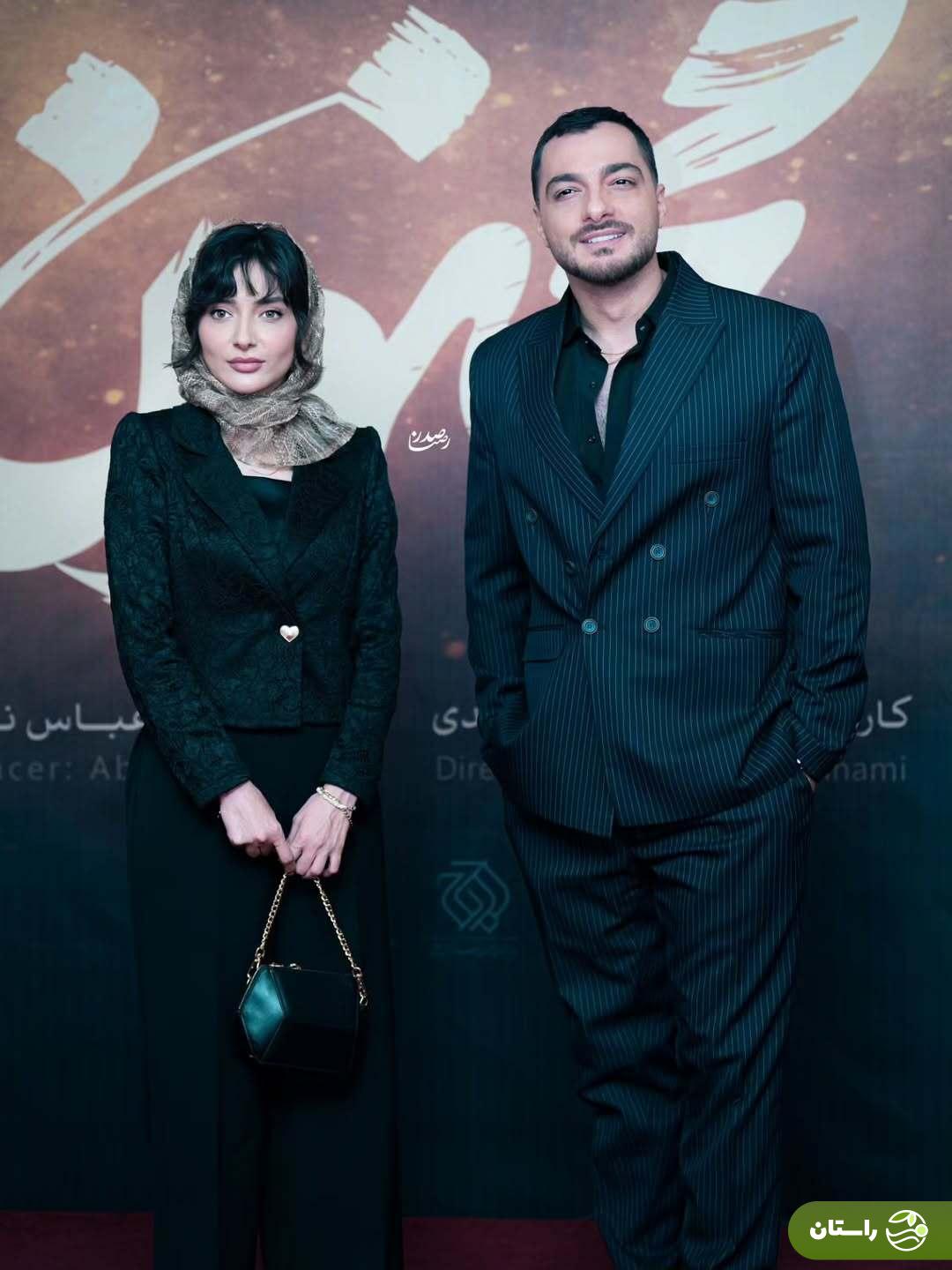 (تصاویر) سیاوش و آوا سریال «شغال» در اکران افتتاحیه فیلم «مجنون»