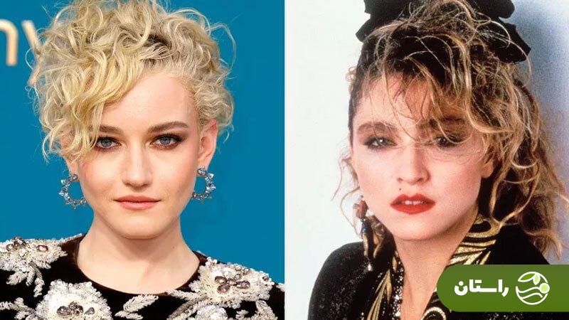 جولیا گارنر (Julia Garner) در نقش «مدونا»؛ شباهت عجیب این بازیگر به ملکه پاپ جولیا گارنر (Julia Garner) در نقش «مدونا»؛ شباهت عجیب این بازیگر به ملکه پاپ