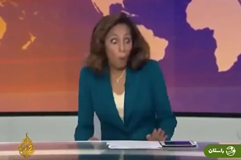(ویدئو)  وحشت مجری زن تلویزیون از حضور موش در پخش زنده الجزیره!
