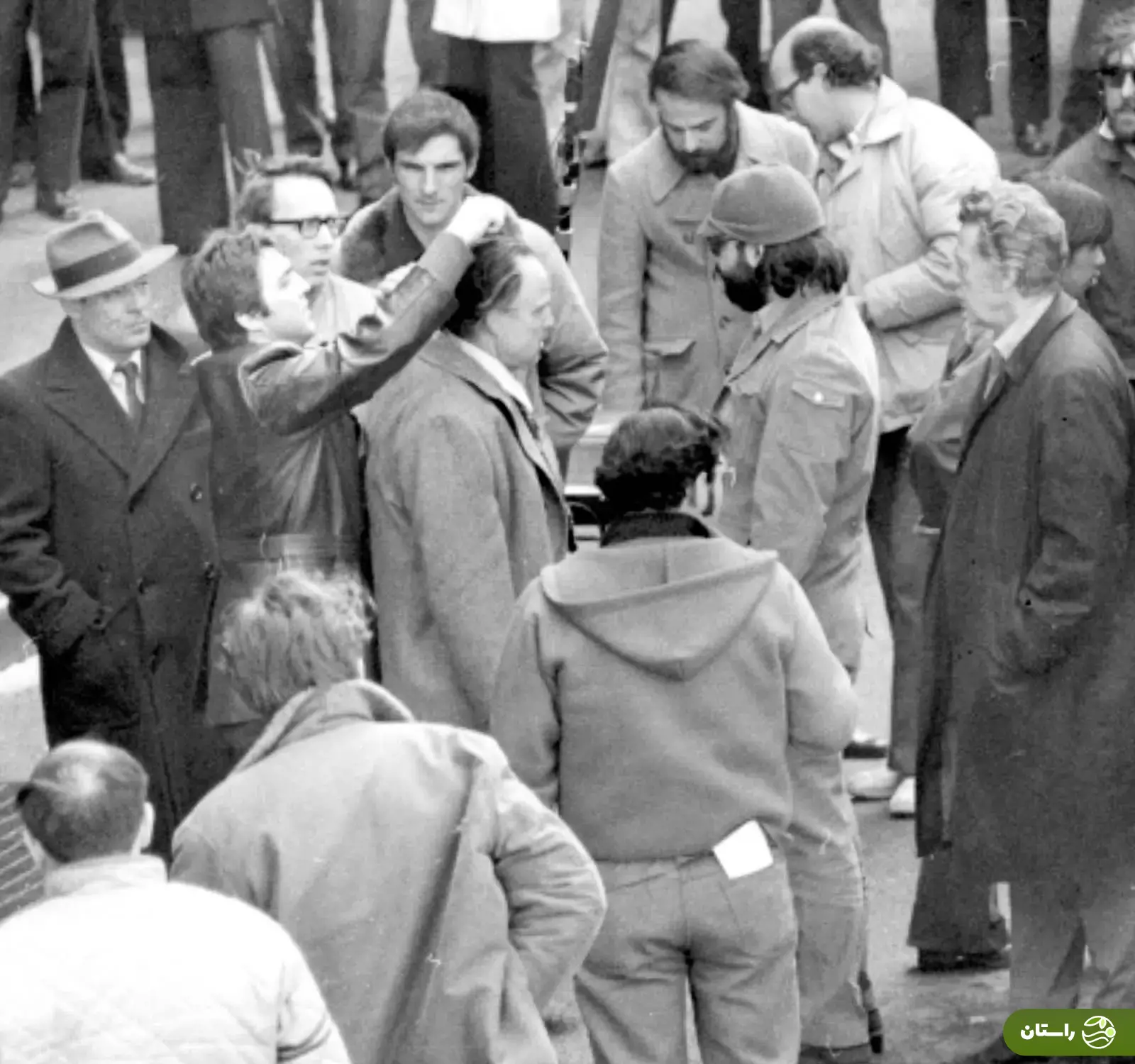 تونل زمان؛ عکس‌های دیده‌نشده از پشت صحنه سکانس حمله به دون کورلئونه در فیلم پدرخوانده؛ سال ۱۹۷۱