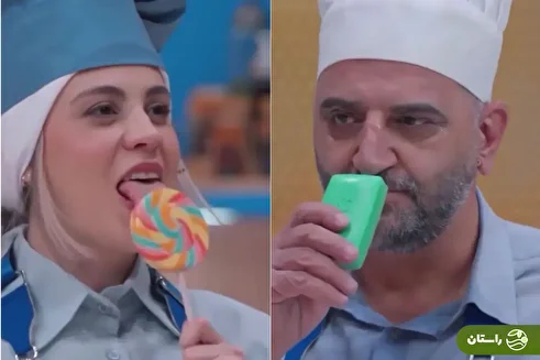 (ویدئو) چالش عجیب «لیس و بو» با حضور شیدا خلیق و علی استادی در «شفرونی»