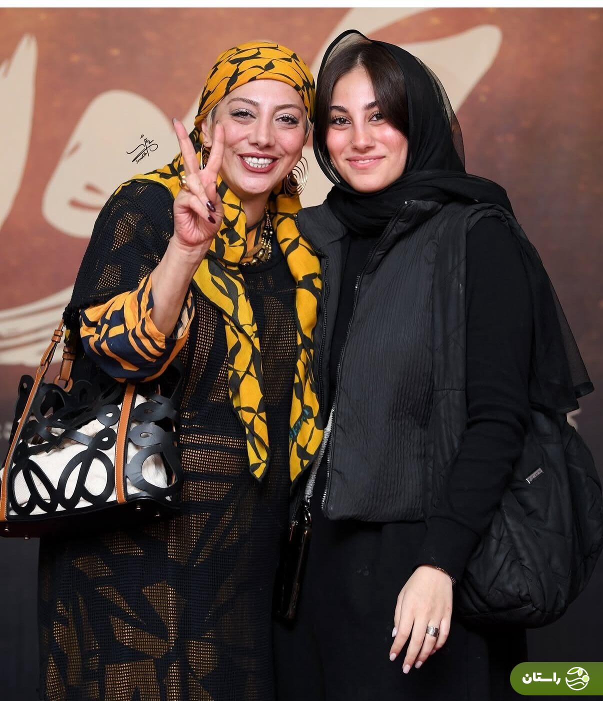 (عکس) «زهرا داوودنژاد» با دخترش «یلدا» در اکران خصوصی فیلم مجنون