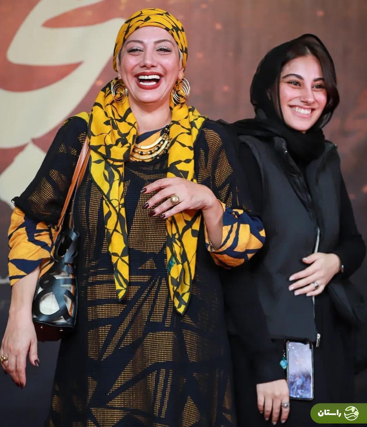 (عکس) «زهرا داوودنژاد» با دخترش «یلدا» در اکران خصوصی فیلم مجنون