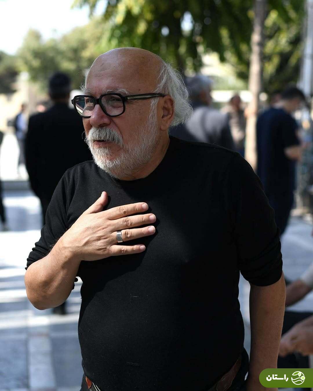 (تصاویر) خاکسپاری ناصر تقوایی در امام‌زاده طاهر کرج با حضور گسترده مردم و هنرمندان