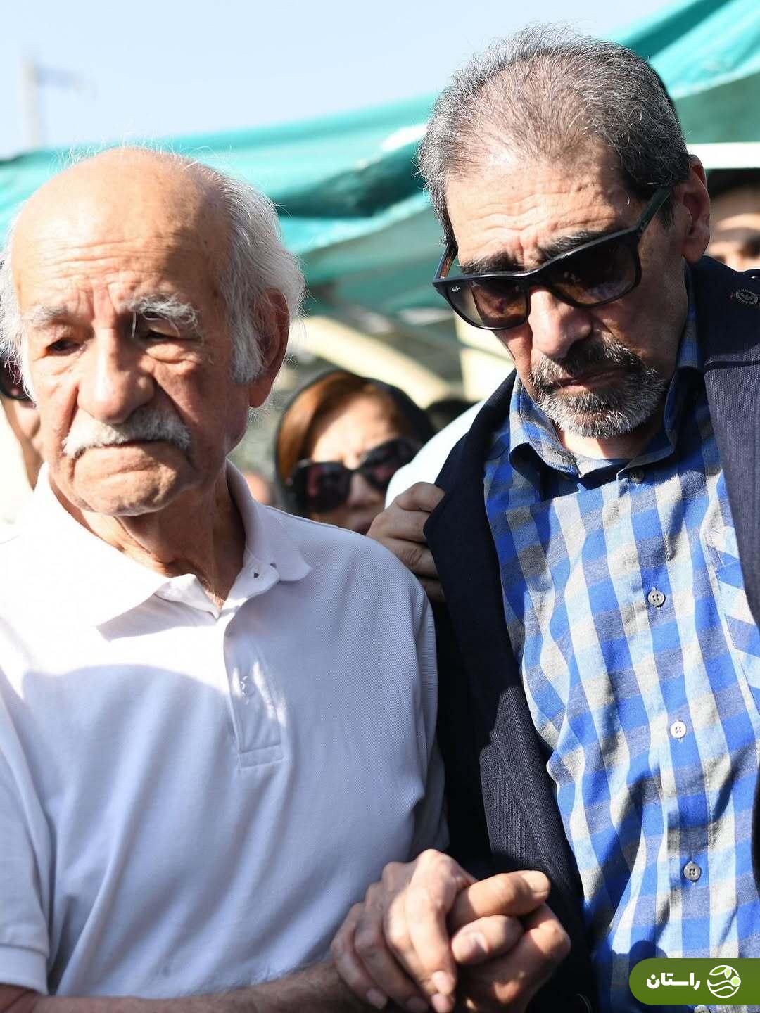 (تصاویر) خاکسپاری ناصر تقوایی در امام‌زاده طاهر کرج با حضور گسترده مردم و هنرمندان