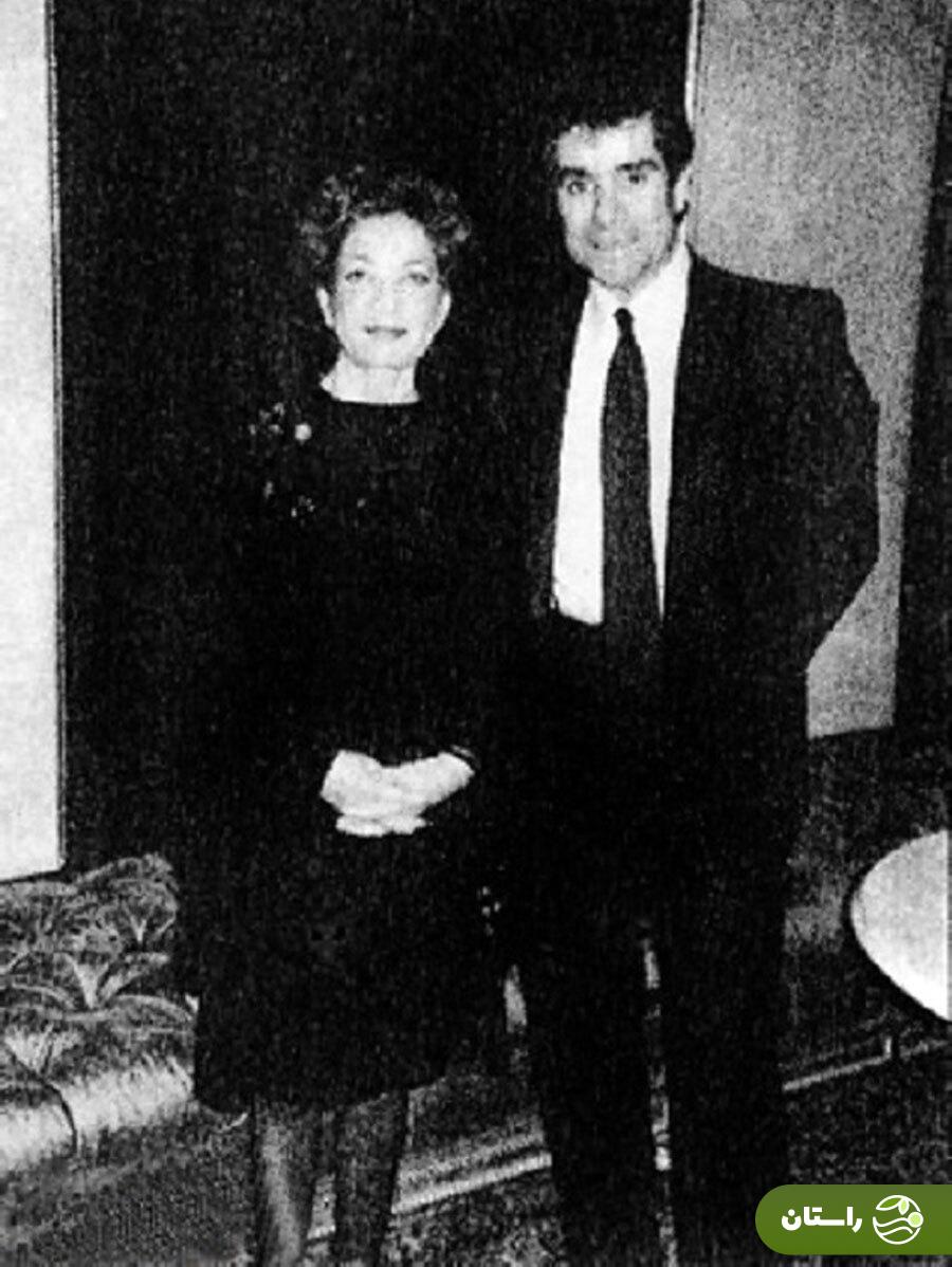 عکس| تونل زمان؛ دیدار اشرف پهلوی و بهروز وثوقی؛ دهه ۵۰