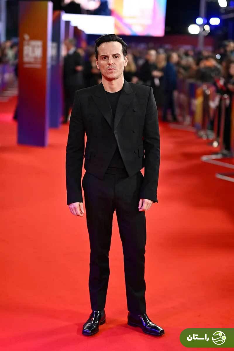 (عکس) استایل خاص اندرو اسکات در فستیوال فیلم لندن (BFI)