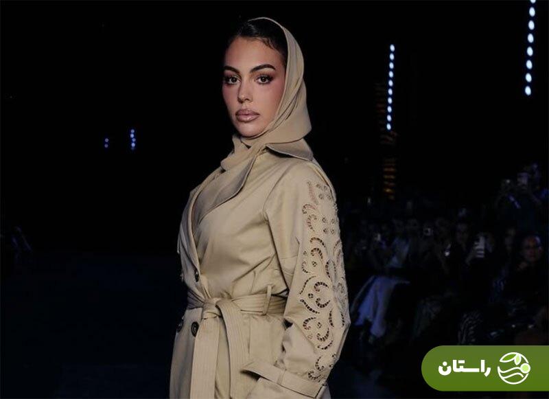 (عکس) استایل خاص جورجینا رودریگز در هفته مد عربستان