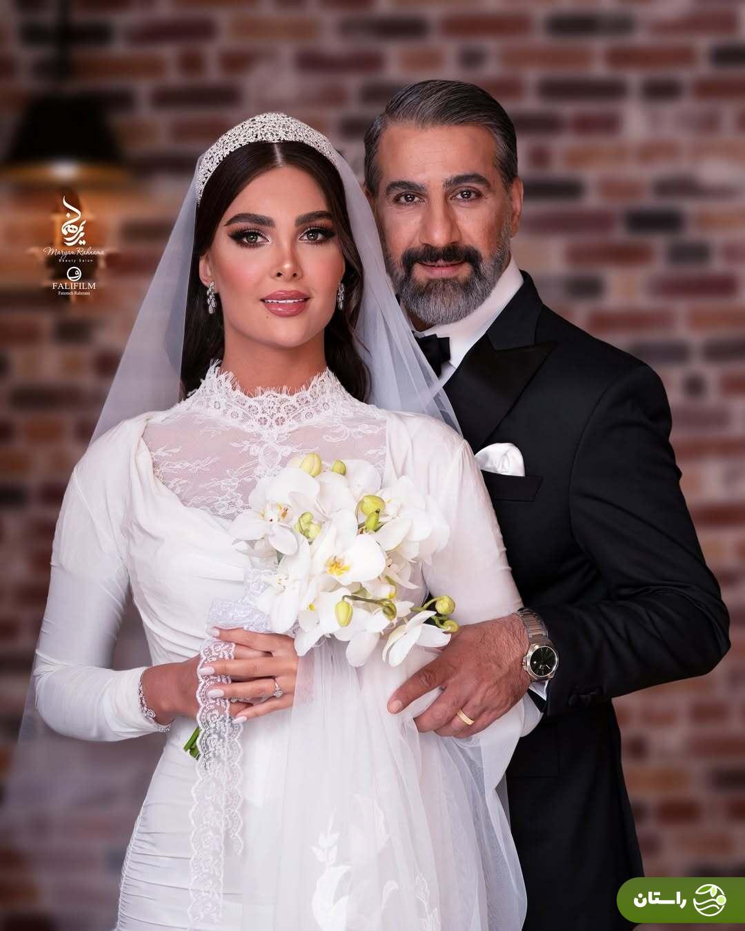 آلبوم تصاویر آتلیه‌ای جشن عروسی محمد نادری و همسرش «الناز»