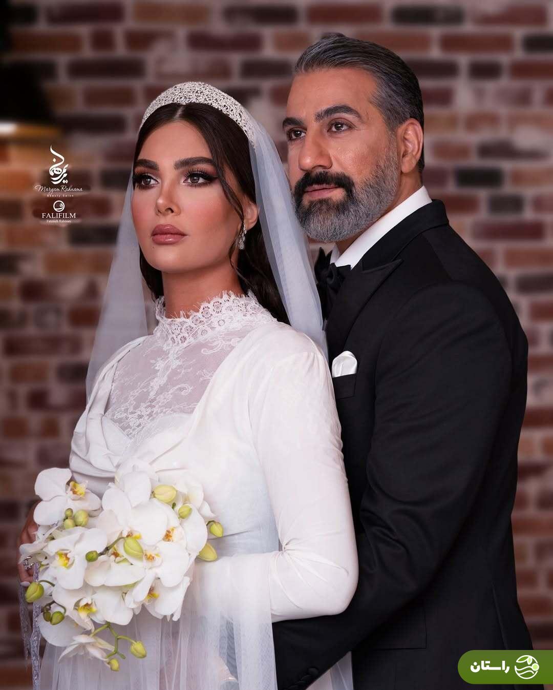 آلبوم تصاویر آتلیه‌ای جشن عروسی محمد نادری و همسرش «الناز»