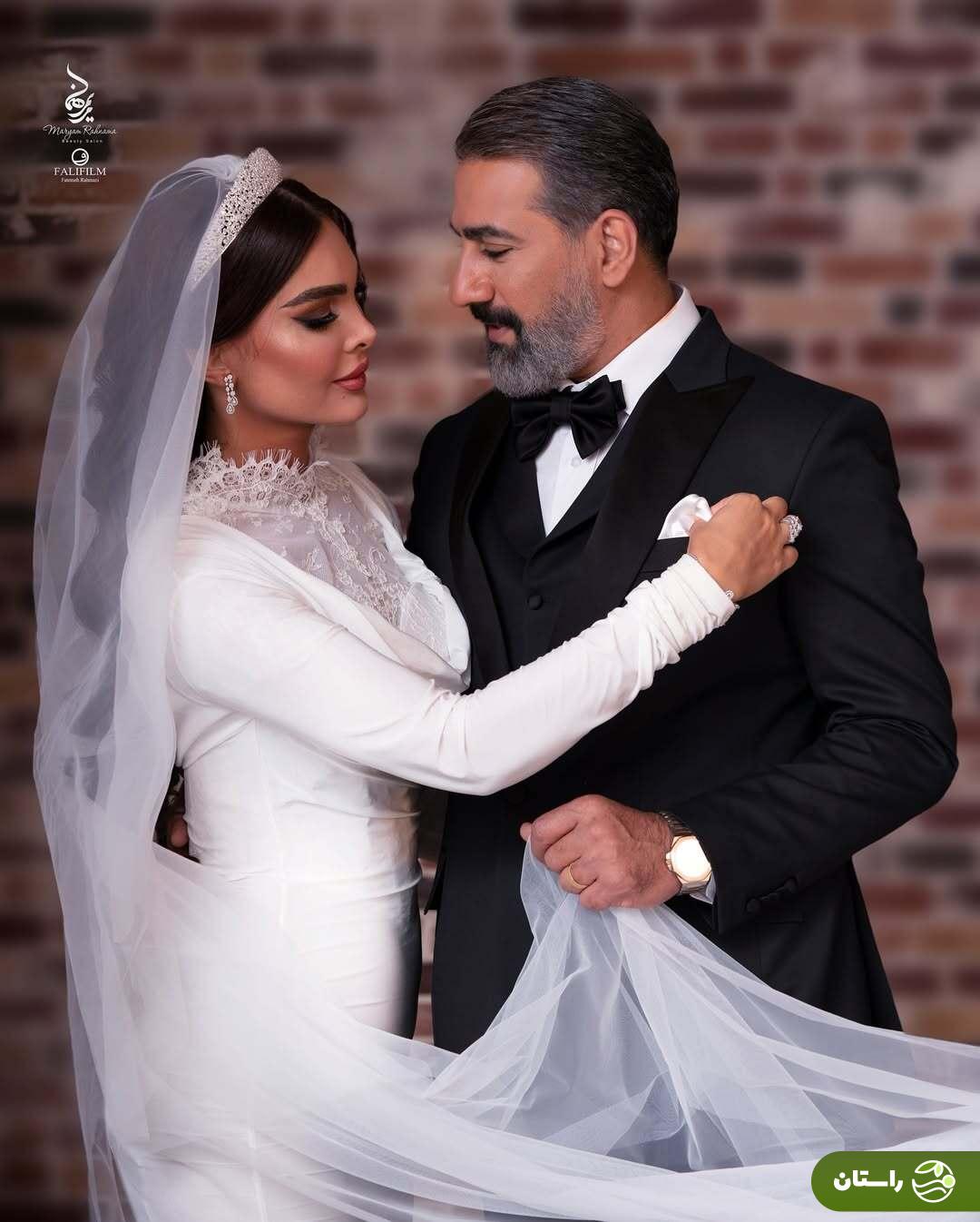 آلبوم تصاویر آتلیه‌ای جشن عروسی محمد نادری و همسرش «الناز»