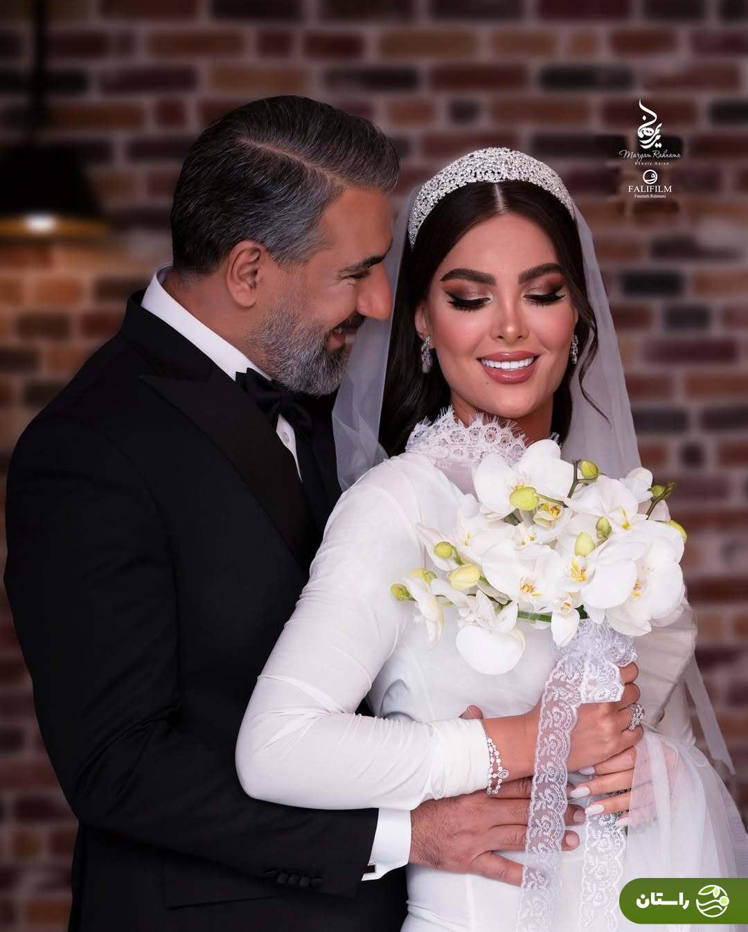 آلبوم تصاویر آتلیه‌ای جشن عروسی محمد نادری و همسرش «الناز»