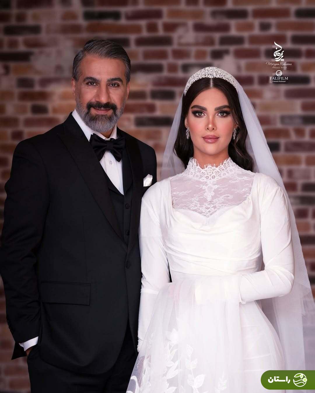 آلبوم تصاویر آتلیه‌ای جشن عروسی محمد نادری و همسرش «الناز»