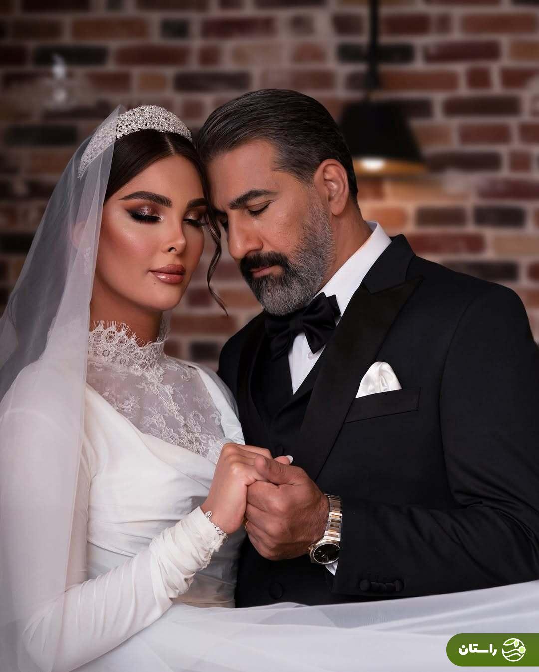 آلبوم تصاویر آتلیه‌ای جشن عروسی محمد نادری و همسرش «الناز»