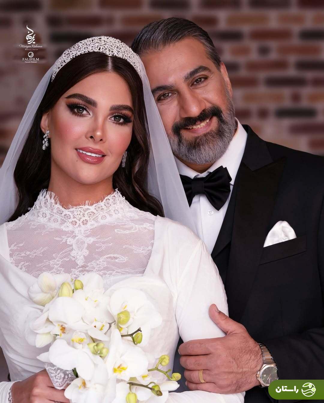 آلبوم تصاویر آتلیه‌ای جشن عروسی محمد نادری و همسرش «الناز»