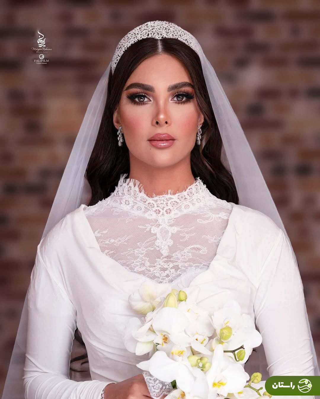 آلبوم تصاویر آتلیه‌ای جشن عروسی محمد نادری و همسرش «الناز»