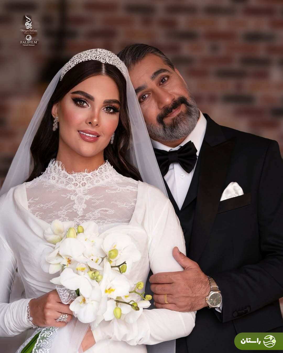 آلبوم تصاویر آتلیه‌ای جشن عروسی محمد نادری و همسرش «الناز»