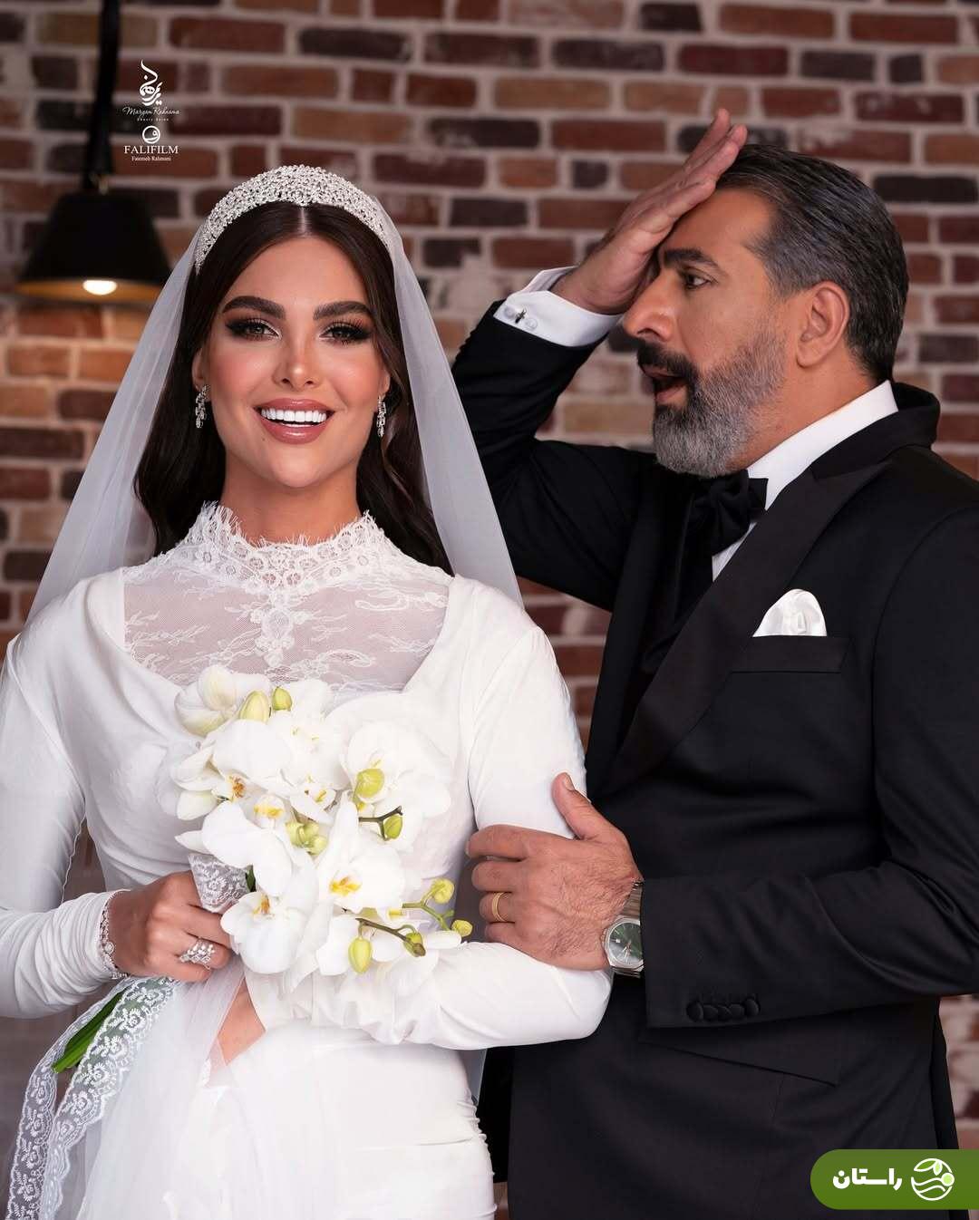 آلبوم تصاویر آتلیه‌ای جشن عروسی محمد نادری و همسرش «الناز»