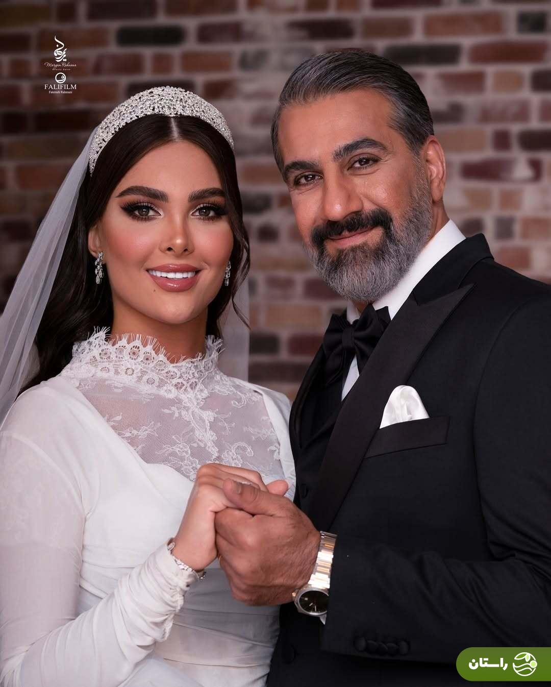 آلبوم تصاویر آتلیه‌ای جشن عروسی محمد نادری و همسرش «الناز»