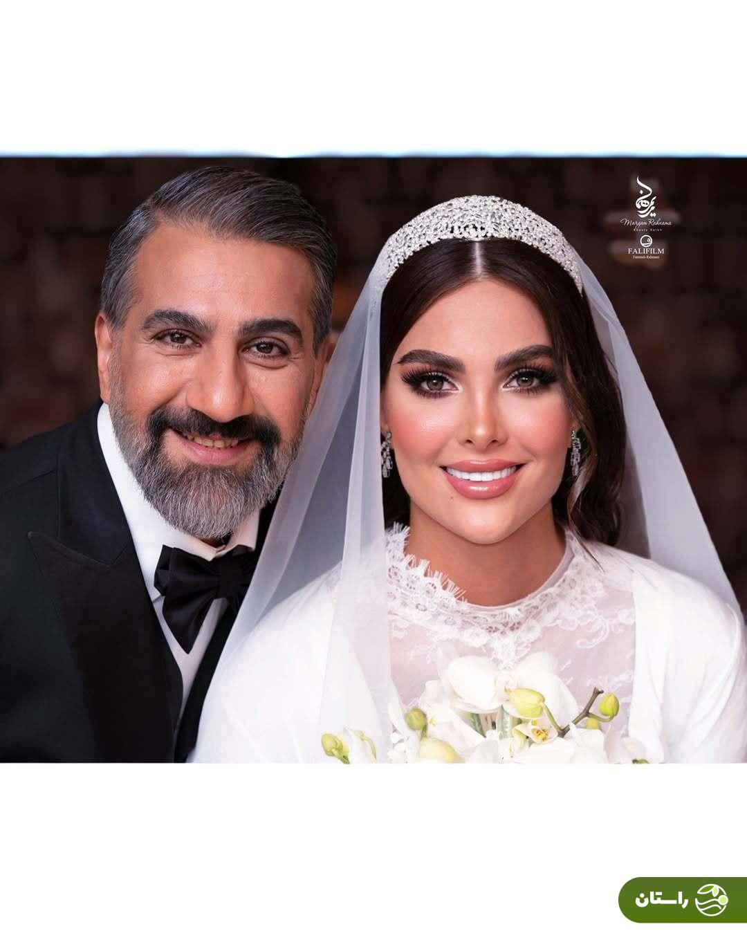 آلبوم تصاویر آتلیه‌ای جشن عروسی محمد نادری و همسرش «الناز»