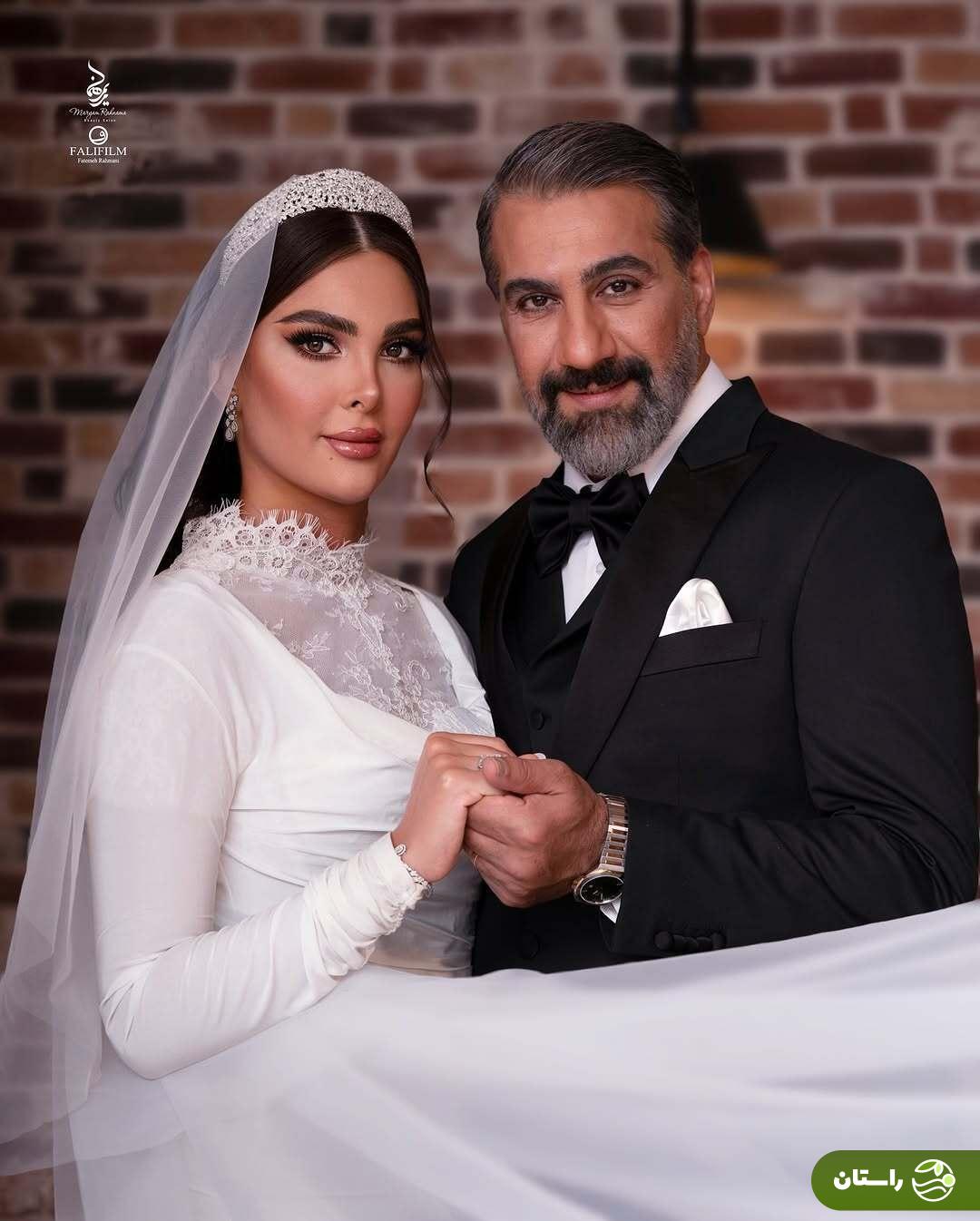 آلبوم تصاویر آتلیه‌ای جشن عروسی محمد نادری و همسرش «الناز»