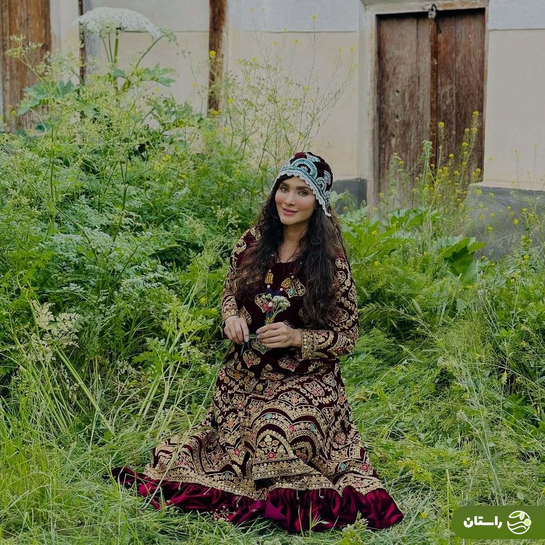 (تصاویر) ساناز سعیدی، فرشته سریال «بوی باران» با استایلی جذاب و تفنگ