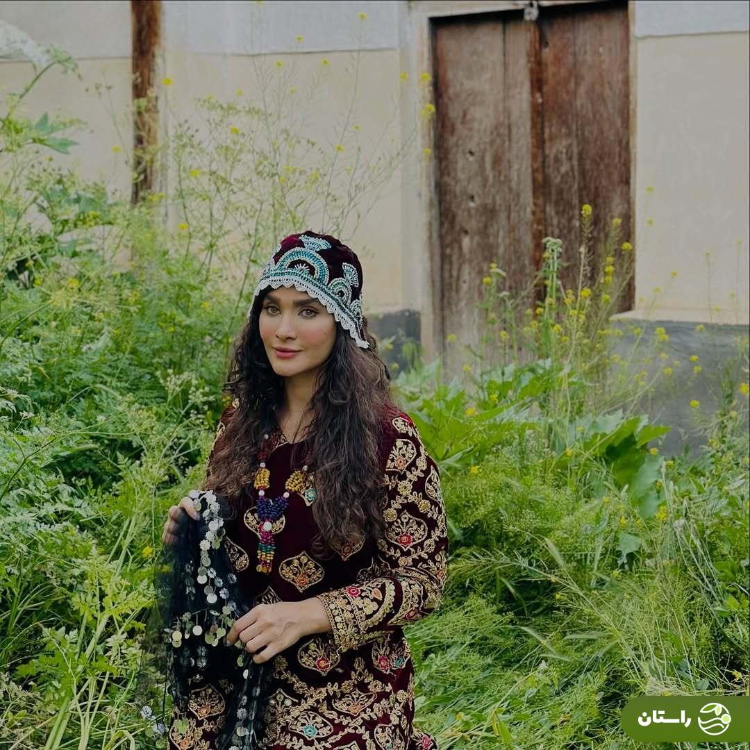 (تصاویر) ساناز سعیدی، فرشته سریال «بوی باران» با استایلی جذاب و تفنگ