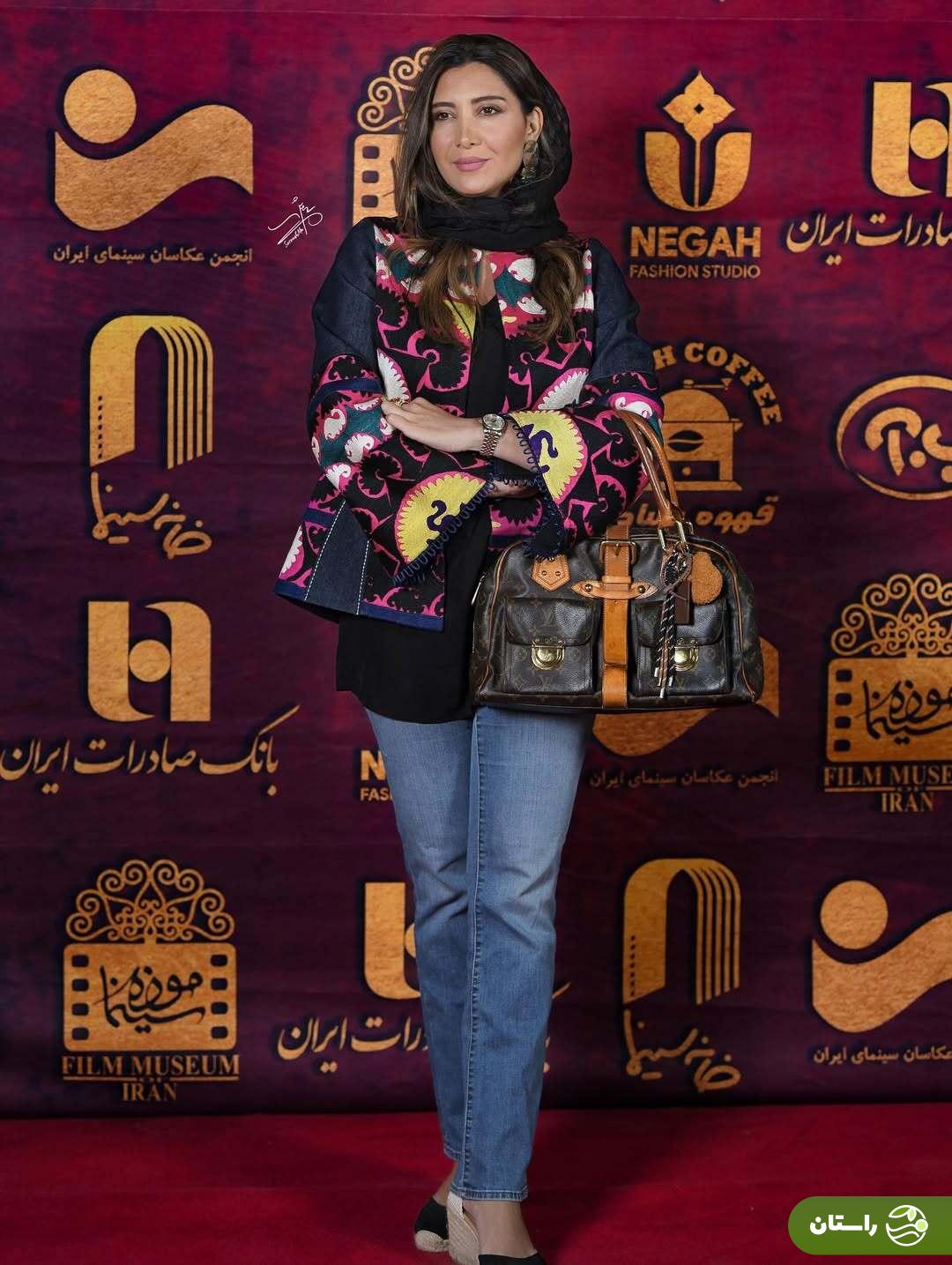 (تصاویر) تیپ شیک نیکی مظفری در جشن عکاسان سینمای ایران