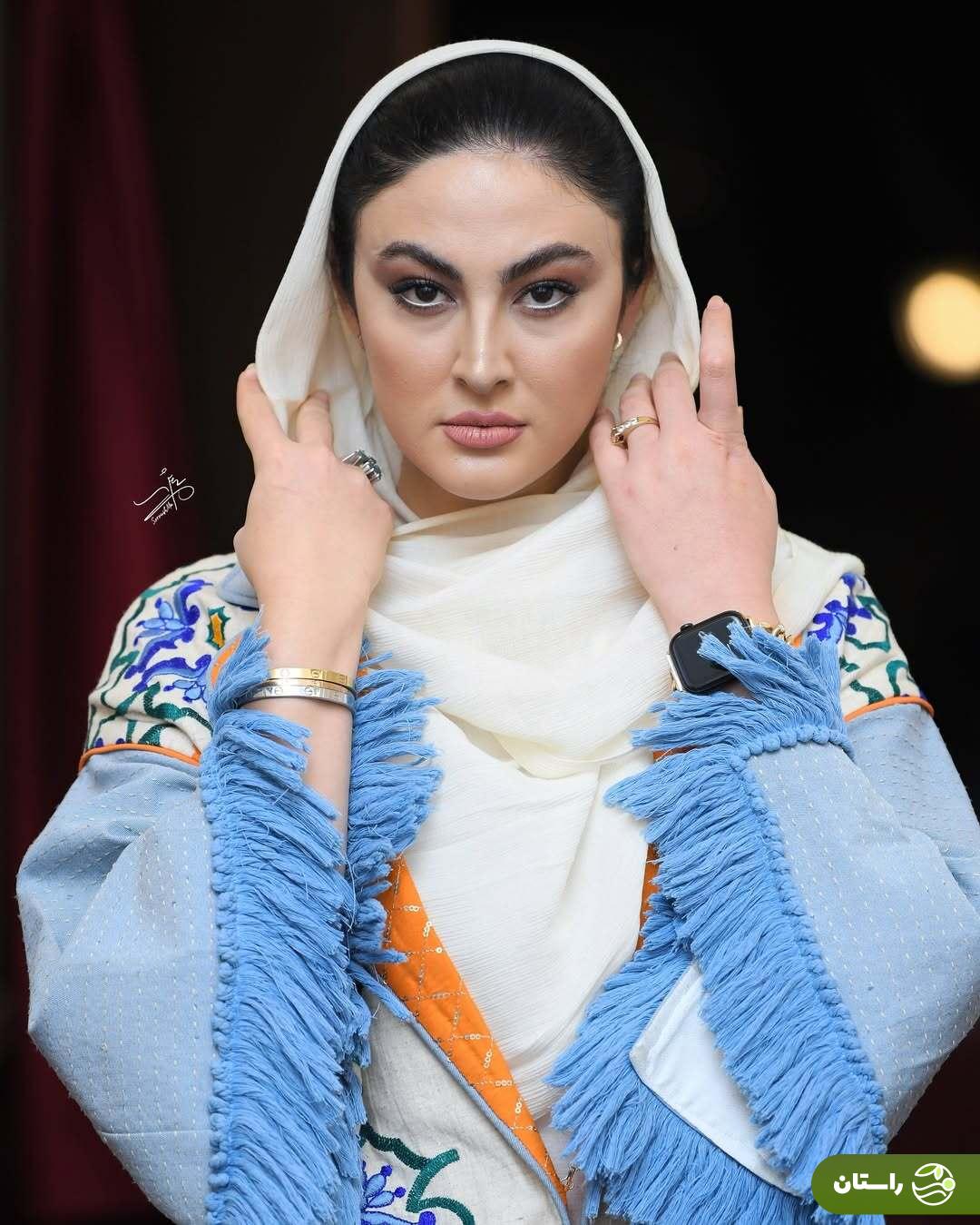 (تصاویر) تیپ آبی مریم مومن در جشن عکاسان سینما ایران در موزه سینما