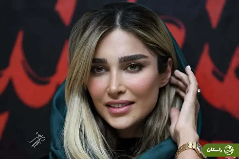 (تصاویر) استایل خبرساز آناشید حسینی در اکران فیلم سینمایی همسرش