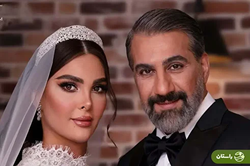 آلبوم تصاویر آتلیه‌ای جشن عروسی محمد نادری و همسرش «الناز»
