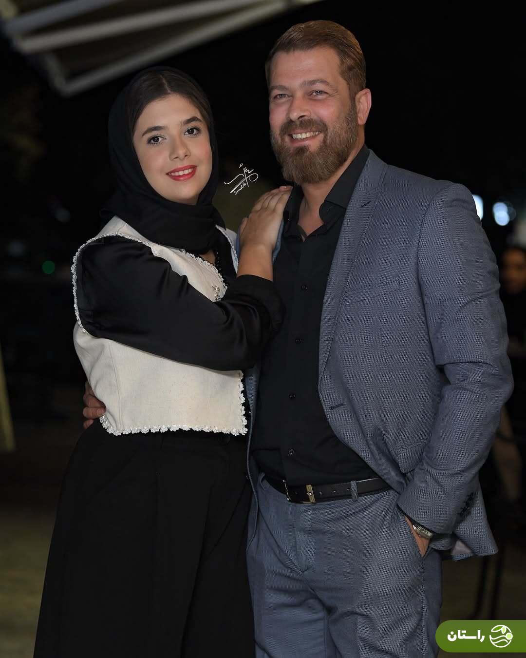 تصاویر پدر دختری پژمان و نفس بازغی در موزه سینما