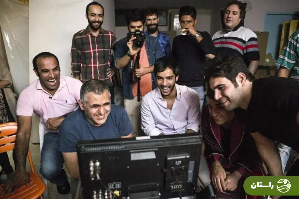 (تصاویر) تونل زمان؛ پژمان جمشیدی، ساعد سهیلی و مانی حقیقی در پشت صحنه «۵۰ کیلو آلبالو»؛ سال ۱۳۹۴