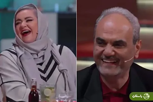 (ویدئو) کل کل نعیمه نظام دوست و جواد خیابانی؛ خانم نظام دوست شبیه توپه، اگر امروز تونستی منو عصبانی کنی می‌گم احسان بیاد بگیرتت!