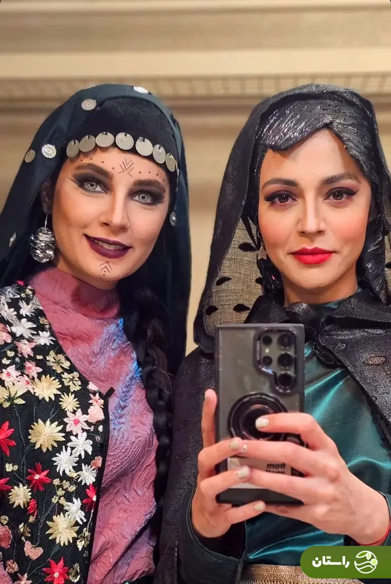 (عکس) سوگل خلیق بازیگر سریال «شکارگاه» با گریمی باستانی در پروژه جدید سینمایی