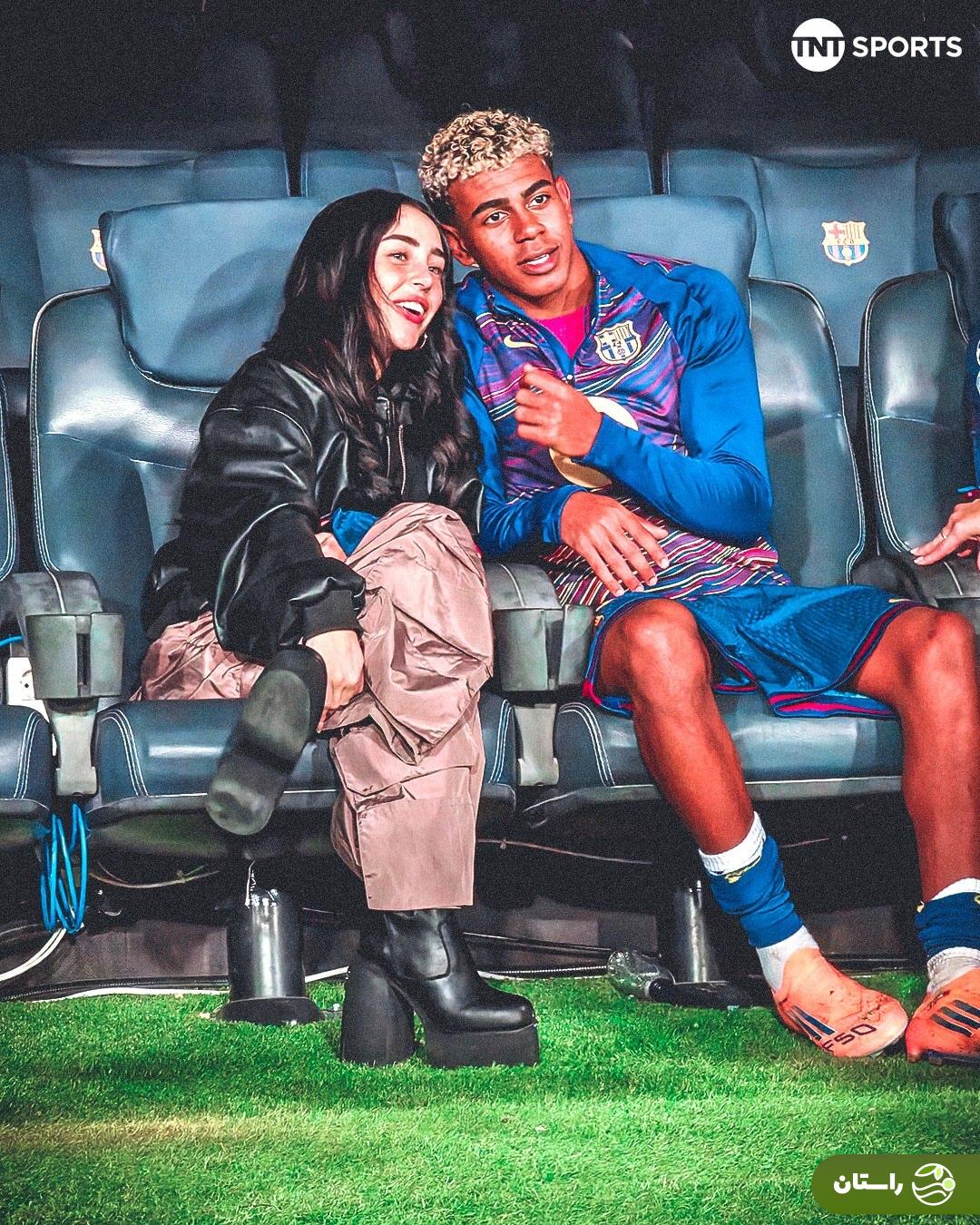 (تصاویر) حضور نیکی نیکول، دوست دختر یامال روی نیکت بارسلونا؛ خوش و بش با فلیک (تصاویر) حضور نیکی نیکول، دوست دختر یامال روی نیکت بارسلونا؛ خوش و بش با فلیک