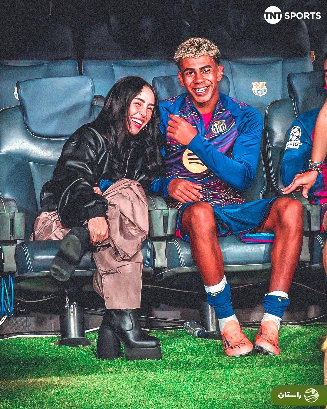 (تصاویر) حضور نیکی نیکول، دوست دختر یامال روی نیکت بارسلونا؛ خوش و بش با فلیک (تصاویر) حضور نیکی نیکول، دوست دختر یامال روی نیکت بارسلونا؛ خوش و بش با فلیک