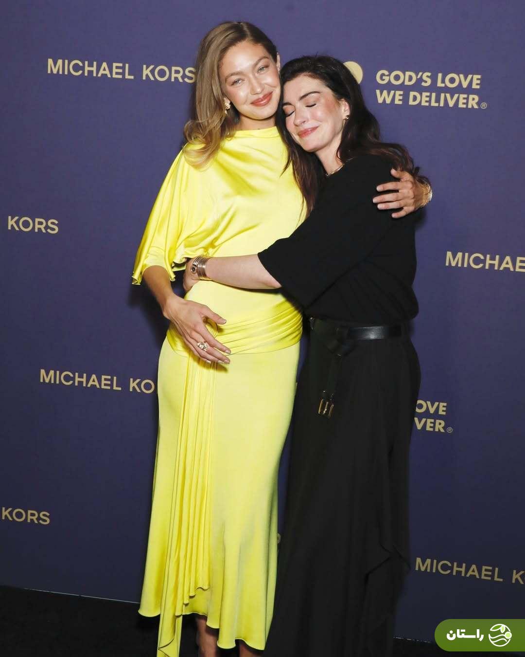 عکس‌های صمیمانه جی جی حدید و آن هاتاوی در یک مراسم