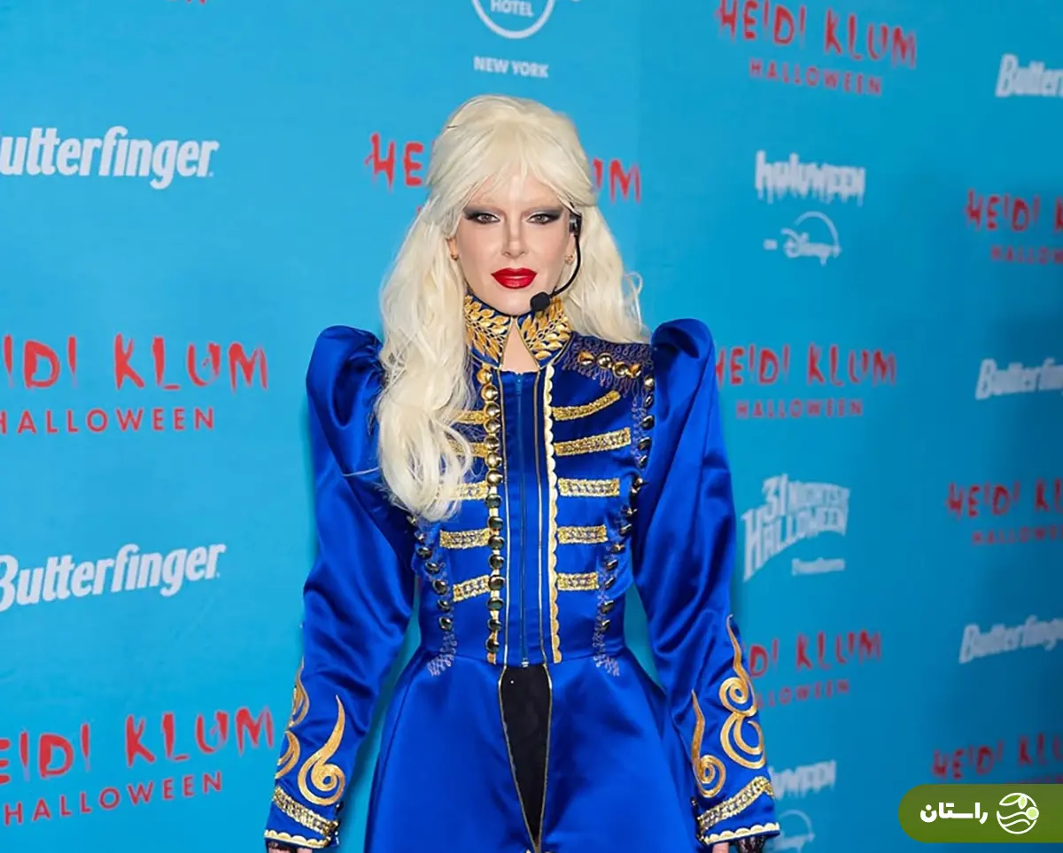 تصاویری از لباس‌ها و گریم عجیب و غریب سلبریتی‌ها در مهمانی هالووین هایدی کلوم